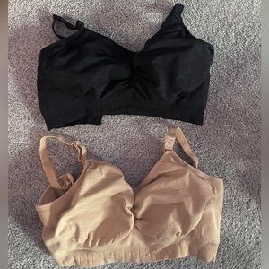 2 Kindred Bravely Sublime Hands Free Pumping and Nursing Bras in L-Busty